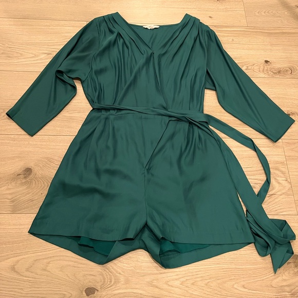 BCBG Pants - BCBG forest green jumpsuit size 12